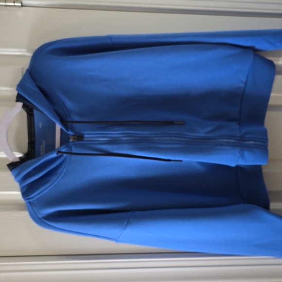 SPORTS ILLUSTRATED WOMEN'S PLUS SIZE BLUE ZIPPERED HOODED JACKET SIZE XXL - Picture 2 of 13